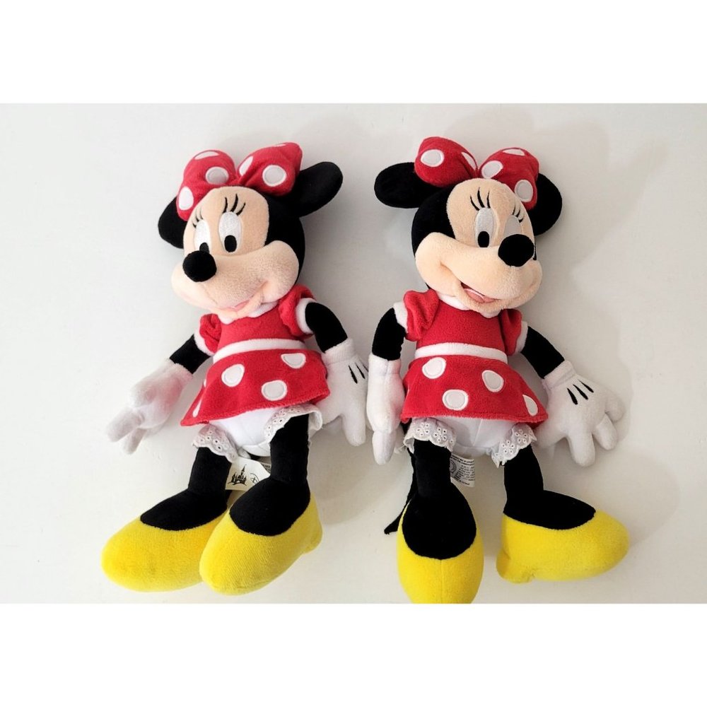 Disney Parks Minnie Mouse Twins Two Identical Plush Toys - Picture 5 of 6